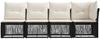 vidaXL 4-Sitzer Sofa mit linker Armlehne 4 pcs 4-Sitzanzahl Schwarz 42026716 Bild 3