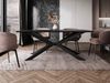 Esstisch Frolen (Farbe: Marmor Black Royal + Schwarz Hochglanz / Schwarz) Bild 3