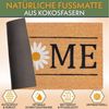 BRUBAKER Fußmatte 45 x 75 cm – Home mit Gänseblümchen - Schmutzfangmatte, Rechteckig, Höhe: 15 mm, Türmatte für Außen und Innen - Wetterfest und Rutschfest Bild 3
