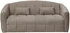 Vente-unique - RETUNA Sofa Stoff Schokoladenbraun - B 208 cm105 cm x H 90 cm x L 200 cm Bild 3