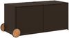 vidaXL Gartentruhe mit Rollen Braun 283L Poly Rattan 365317 Bild 2