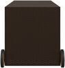 vidaXL Gartentruhe mit Rollen Braun 283L Poly Rattan 365317 Bild 5