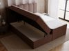 GrainGold Boxspringbett mit Bettkästen MAISON, Bett mit Kopfteil - 180x200 cm, Braun (1x Bett + 1x Topper) Bild 3