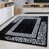 Kurzflor Teppich Matteo rechteckig - 120x170 cm - Schwarz Bild 2