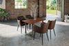 Esstisch Baumkante massiv Akazie nougat 120 x 80 cm silber LAUREN 71246849 Bild 5