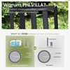 PHI VILLA Gartenmöbel Set 6 Stühle Tisch Wetterfest Gartengarnitur 6 Personen Bild 3