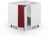 Eckunterschrank Fame-Line Bordeaux Hochglanz 80.5 cm ohne Arbeitsplatte Vicco Bild 4