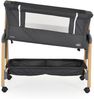 Cangaroo Babybett, Beistellbett Adoro, verstellbar, Matratze, Moskitonetz, Räder schwarz Bild 2