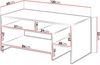 Couchtisch Alva, Weiß / Grande Oak, 120 x 53 x 60 cm Bild 5