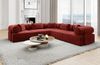 Ecksofa Laguardia L Form aus Samtstoff - Samtstoff - rot Bild 2