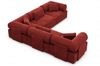 Ecksofa Laguardia L Form aus Samtstoff - Samtstoff - rot Bild 4