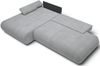 Selsey 'Armone' Ecksofa mit Schlaffunktion, Chenille, Ottomane links, Grau Bild 4