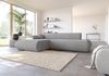Selsey 'Armone' Ecksofa mit Schlaffunktion, Chenille, Ottomane links, Grau Bild 3