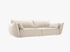 Micadoni Sofa Kaelle 3-Sitzer Samt Bluvel Helles Beige Bild 2