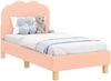 vidaXL Kinderbettgestell mit Kopfteil Rosa 70 x 140 cm Schafstoff 42010965 Bild 2