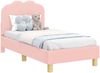 vidaXL Kinderbettgestell mit Kopfteil Rosa 70 x 140 cm Schafstoff 42010965 Bild 3
