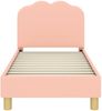 vidaXL Kinderbettgestell mit Kopfteil Rosa 70 x 140 cm Schafstoff 42010965 Bild 4
