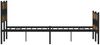 vidaXL Metallbett ohne Matratze Räuchereiche 160x200 cm 3308465 Bild 5