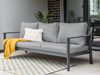3 Sitzer Sofa Metall Dunkelgrau KIATO Bild 3