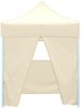 vidaXL Profi-Partyzelt Faltbar mit 4 Seitenwänden 2×2m Stahl Creme 48882 Bild 2