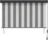vidaXL Rollo Anthrazit und Weiß 80 x 250 cm Stoff und Aluminium 42037175 Bild 2
