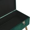 vidaXL Bank mit Staufach 80 cm Grün Samt 329929 Bild 5