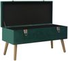 vidaXL Bank mit Staufach 80 cm Grün Samt 329929 Bild 3