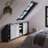 Küchenschrank für Dachschrägen R-Line Weiß Landhaus 210 cm 5er Set Vicco Bild 5