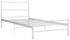 vidaXL Bettgestell Weiß Metall 100 × 200 cm [284693] Bild 2