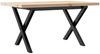 vidaXL Couchtisch X-Gestell 80x50x40,5cm Massivholz Kiefer & Stahl 3282750 Bild 2