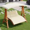 Flieks Hollywoodschaukel, Gartenschaukel 200x115x187cm mit Sonnendach, verstellbarer Rückenlehne Bild 2