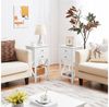 Yaheetech Nachttisch 40 x 30 x 70 cm (2-St), Beistelltisch mit 2 Schubladen & 1 Ablagefach Bild 2