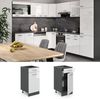 Küchenunterschrank R-Line Weiß Hochglanz 40 cm , AP Anthrazit Vicco Bild 2