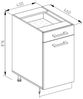 Küchenunterschrank R-Line Weiß Hochglanz 40 cm , AP Anthrazit Vicco Bild 3