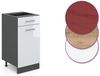 Küchenunterschrank R-Line Weiß Hochglanz 40 cm , AP Anthrazit Vicco Bild 5