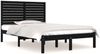 Massivholzbett Schwarz 135x190 cm 4FT6 Double [3104587] Bild 2
