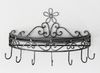 Wandregal 09919 Wandkonsole 50cm Küchenregal aus Metall Topfhänger Kräuterregal Bild 2