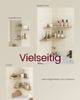 Vasagle L-förmiges Eckregal, 2er Set, Wandregal, Industrie-Design, für Wohnzimmer Bild 3