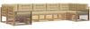 vidaXL Outdoor-Sofagarnitur mit Kissen 7 pcs Weiß und Beige 3391098 Bild 2