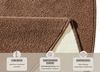 Runder Kurzflor Teppich Uni Fancy rund - braun - 133 cm Durchmesser Bild 3