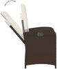 vidaXL 5-tlg. Garten-Essgruppe mit Kissen Braun Poly Rattan 3212331 Bild 4