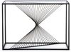 Konsole Laspiri aus Metall und Glas, modern, schwarz, 107 cm breit, mit Sicherheitsglas Bild 3
