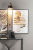 Konsole Laspiri aus Metall und Glas, modern, schwarz, 107 cm breit, mit Sicherheitsglas Bild 2