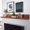 Wandregal Massivholz Sheesham Holzregal Landhausstil Hängeregal Wandboard Naturprodukt Regal 110cm Bild 2