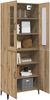 vidaXL Highboard 2 pcs Artisan-Eiche Holzwerkstoff 3394588 Bild 3