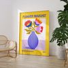 Flower Market Poster · Bunte Retro Blumen Vase · Mid Century Moderne Illustration · Print ohne Rahmen - 50x70cm Bild 2