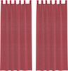 vidaXL Voile Vorhänge mit Schlaufen 2 Stk. Weinrot 140x225 cm 4102338 Bild 2