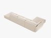 Micadoni Ecksofa Kaelle 5-Sitzer Links Samt Bluvel Helles Beige Bild 3