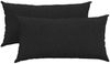 vidaXL Sofakissen 2 pcs Schwarz 80 x 40 cm Stoff 42013698 Bild 2
