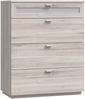 FORTE Nexus Kommode, Holzwerkstoff, Beige/Braun, 79,9 x 98,8 x 40 cm Bild 3